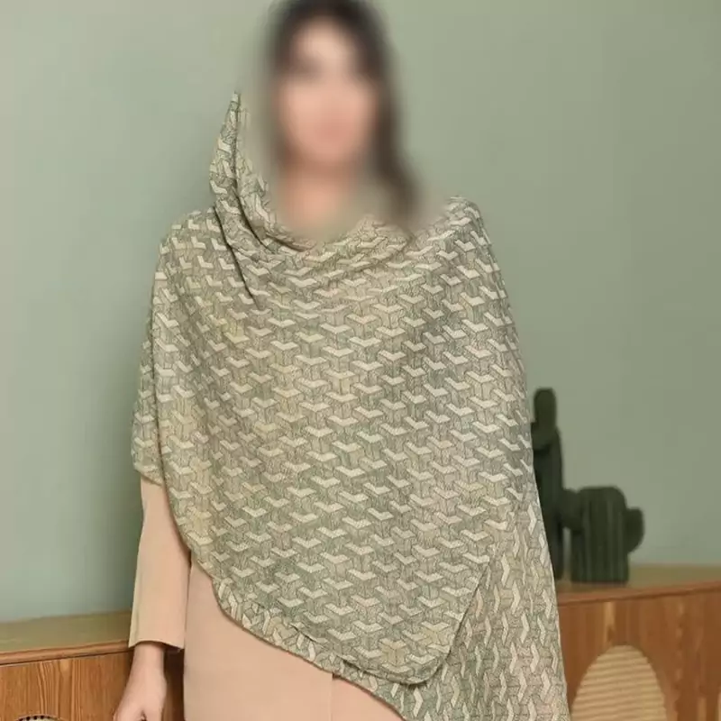 شال طرح دار پاییزه