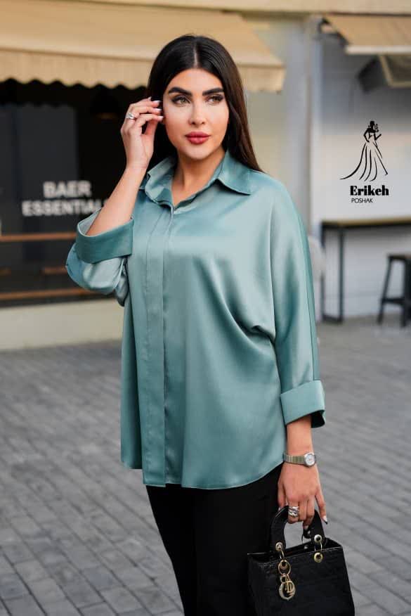 شومیز ساتن ژرژت
